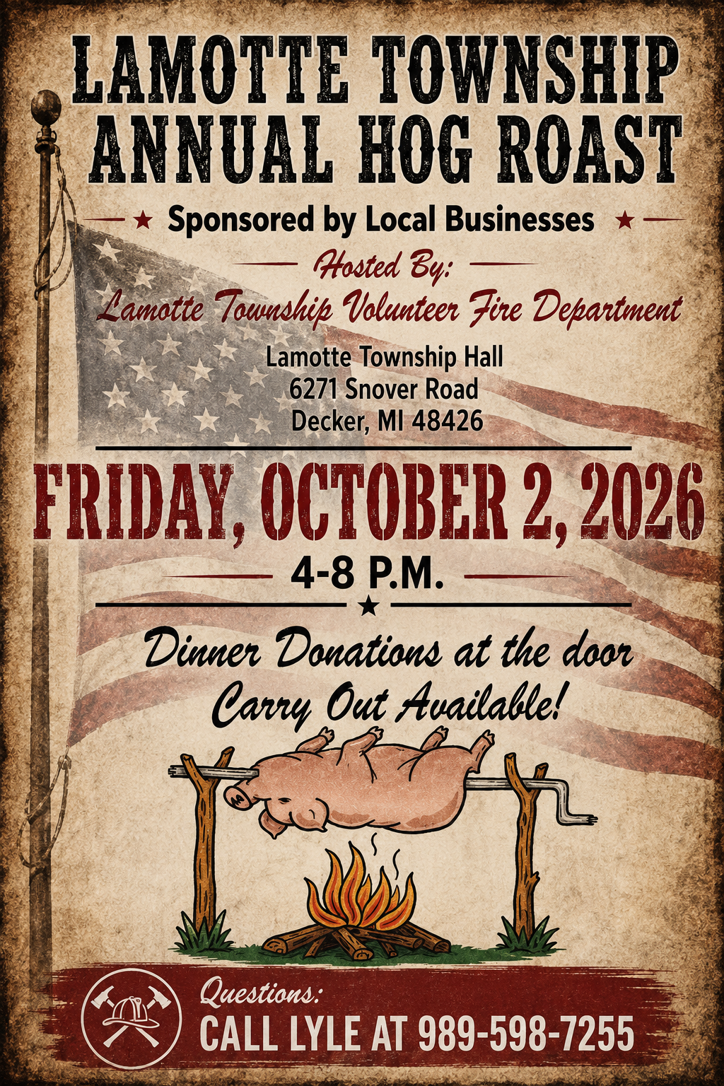 Hog Roast flyer